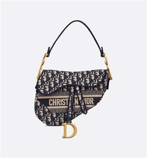 Dior blue embroidery bags